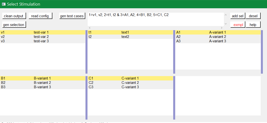 TestStimulator 5Tables