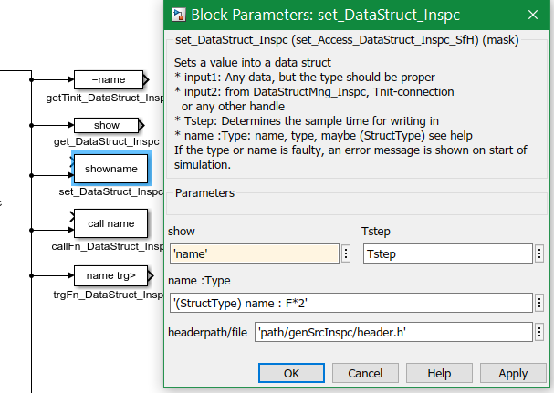set DataStruct ParamDialg